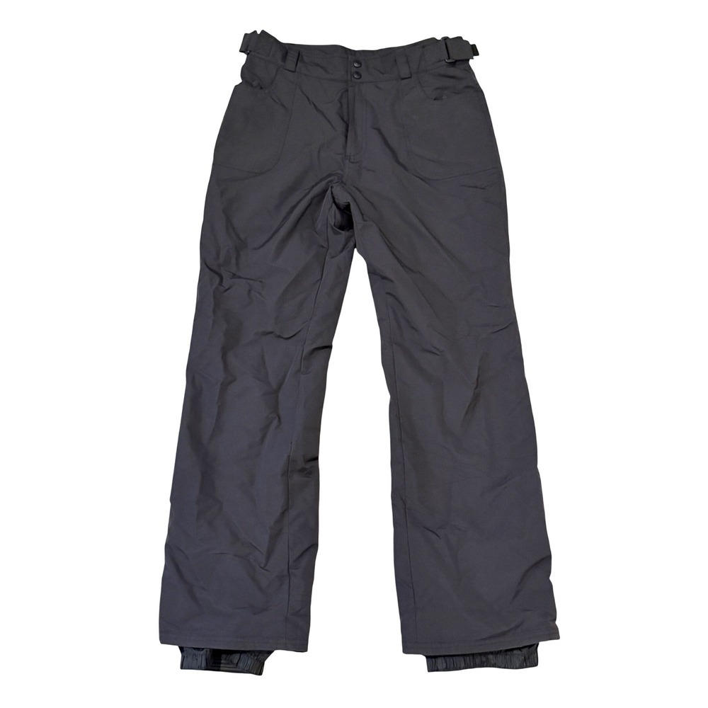 Mountain Tek Mens Black Insulated Snow Ski Pants Size Medium M 5191R Great Used